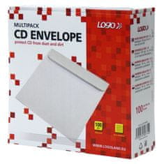 Krpa Obálky na CD / DVD - bílé bez okénka / 100 ks