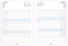 Filofax Náhradní listy Filofax Notebook - A5 / kalendář měsíční