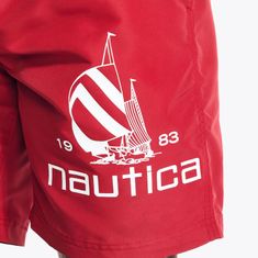 Nautica Pánské plavky 8" SPINNAKER červené XXL