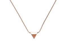 BeWooden Dámský náhrdelník s dřevěným detailem Rea Necklace Triangle zlatá