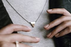 BeWooden Dámský náhrdelník s dřevěným detailem Rea Necklace Triangle zlatá