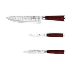 Rosewood BERLINGERHAUS Sada nožů nerez 3 ks Ebony Line BH-2485