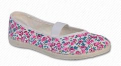 TOGA - výroba obuvi dívčí cvičky JARMILKY růžový květ velikost 29,5 (19,5 cm)