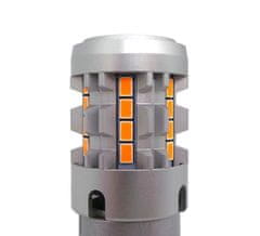 motoLEDy P27W LED žárovka 3156 12-24V bez závady oranžová