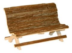Kerbl Dřevěná Lavice Pro Hlodavce Z Přírodního Dřeva 30x15x18cm [82770]