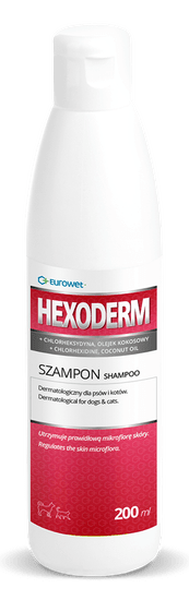 Eurowet Hexoderm - Dermatologický Šampon Pro Psy A Kočky 200ml