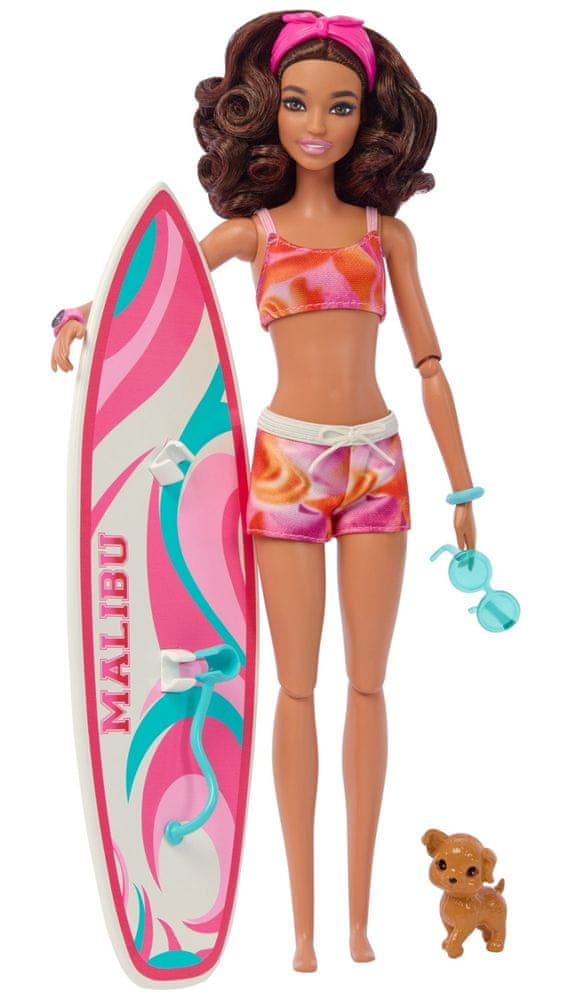 Levně Mattel Barbie surfařka s doplňky HPL69