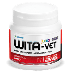 Eurowet Wita-Vet Ca/P=2 - Vitamínový Doplněk Pro Psy 3,2g 100 Tab.