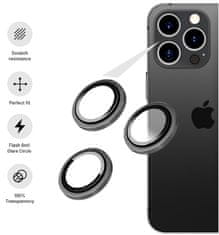FIXED Ochranná skla čoček fotoaparátů Camera Glass pro Apple iPhone 14 Pro/14 Pro Max, stříbrná FIXGC2-930-SL