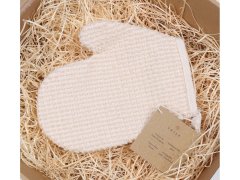 sarcia.eu PRIJA Uhlazující koupelnová rukavice vyrobená z přírodní bavlny 