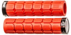 Oxford gripy LOCK-ON se šroubovacími objímkami a větší tl. úchopu, OXFORD (červené, délka 130 mm, 1 pár) HG802R