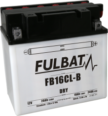 Fulbat Konvenční motocyklová baterie FULBAT FB16CL-B (YB16CL-B) Včetně balení kyseliny 2H668213