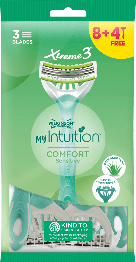 Wilkinson Sword MY Intuition Comfort Sensitive jednorázový holicí strojek (8+4 ks)