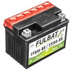 Fulbat baterie 12V, YTX4L-BS/YTZ5S-BS, 4,2Ah, 50A, bezúdržbová MF AGM 113x70x85, FULBAT (vč. balení elektrolytu) 550617F
