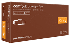MERCATOR MEDICAL Latexové rukavice Mercator Comfort powder-free, nepudr., 100 ks Velikost: S
