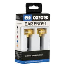 Oxford závaží řídítek Bar Ends 1 s redukcí pro vnitřní průměr 13 a 18 mm (vnější 22 a 28,6 mm), OXFORD (zlatý elox, pár) OX592
