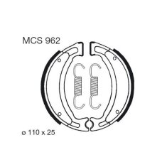 Lucas Brzdové čelisti LUCAS MCS 962 MCS 962