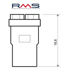 RMS Žárovka RMS 246510570 Led 12V, T10 W2.1X9.5D modrá 246510570