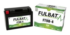 Fulbat baterie 12V, YT9B-4 GEL, 8Ah, 120A, bezúdržbová GEL technologie 150x68x105, FULBAT (aktivovaná ve výrobě) 550642