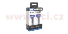 Oxford závaží řídítek Bar Ends 1 s redukcí pro vnitřní průměr 13 a 18 mm (vnější 22 a 28,6 mm), OXFORD (modrý elox, pár) OX591