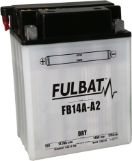 Fulbat Konvenční motocyklová baterie FULBAT FB14A-A2 (YB14A-A2) Včetně balení kyseliny 2H9256