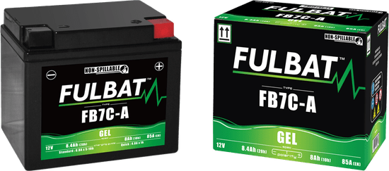 Fulbat baterie 12V, FB7C-A GEL, 8Ah, 85A, bezúdržbová GEL technologie 129x89x114 FULBAT (aktivovaná ve výrobě) 550989
