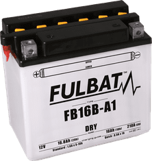 Fulbat Konvenční motocyklová baterie FULBAT FB16B-A1 (YB16B-A1) Včetně balení kyseliny 550897