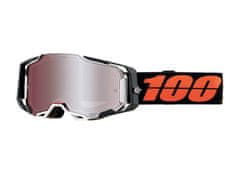 100% ARMEGA 100% brýle Blacktail, HIPER stříbrné plexi 50721-404-02