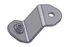 MIVV "S" shaped fitting support MIVV 50.SS.093.1 50.SS.093.1