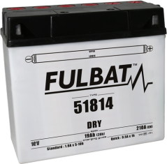 Fulbat Konvenční motocyklová baterie FULBAT 51814 Včetně balení kyseliny 2H207203