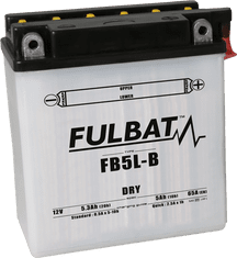 Fulbat Konvenční motocyklová baterie FULBAT FB5L-B (YB5L-B) Včetně balení kyseliny 2H76404