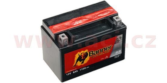 Banner baterie 12V, YTX9-BS, 8Ah, 110A, BANNER Bike Bull AGM 150x87x105