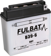 Fulbat Konvenční motocyklová baterie FULBAT B39-6 Včetně balení kyseliny 550892