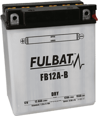 Fulbat Konvenční motocyklová baterie FULBAT FB12A-B (YB12A-B) Včetně balení kyseliny 2H744163