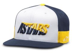 Alpinestars kšiltovka FASTER HAT, ALPINESTARS (bílá/tmavě modrá/zlatá)