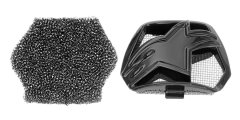 Alpinestars kryt bradové ventilace pro přilby SUPERTECH S-M10 a S-M8, ALPINESTARS (černá, vč. uhlíkového filtru, verze ECE 22.05) 8983019-1180-TU
