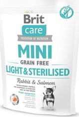 Brit Care Mini 400g Light Sterilised grain free rabbit+salmon dog