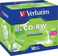 Verbatim CD-RW(10-Pack)/Jewel/12x/700MB