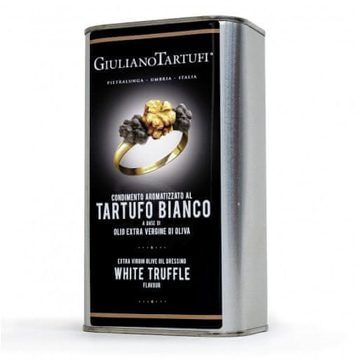 Giuliano Tartufi Extra panenský olivový olej s kousky bílého lanýže, 1 L (Lanýžový Olej)