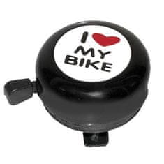 M-Wave Zvonek I love my bike - černý