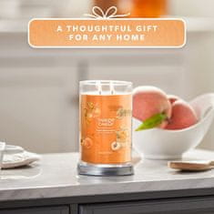 Yankee Candle Aromatická svíčka Signature velká Tumbler Farm Fresh Peach 567g