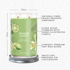Yankee Candle Aromatická svíčka Signature velká Tumbler Vanilla Lime 567g