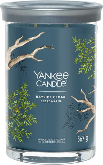 Yankee Candle Aromatická svíčka Signature velká Tumbler Bayside Cedar 567g