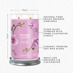 Yankee Candle Aromatická svíčka Signature velká Tumbler Wild Orchid 567g