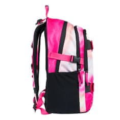BAAGL Školní batoh v setu Baagl Skate Pink Stripes