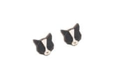 BeWooden Dámské dřevěné náušnice Black Cat Earrings