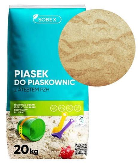 Sobex Schválený písek do pískoviště 20 kg