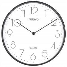 Uniglob Nástěnné hodiny Nuovo 25 x 5 cm bílé a černé