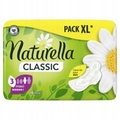 Naturella Klasické hygienické vložky s křídly maxi 16 ks.