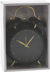 Koopman Kovové stojící hodiny s budíkem 11 x 16 cm